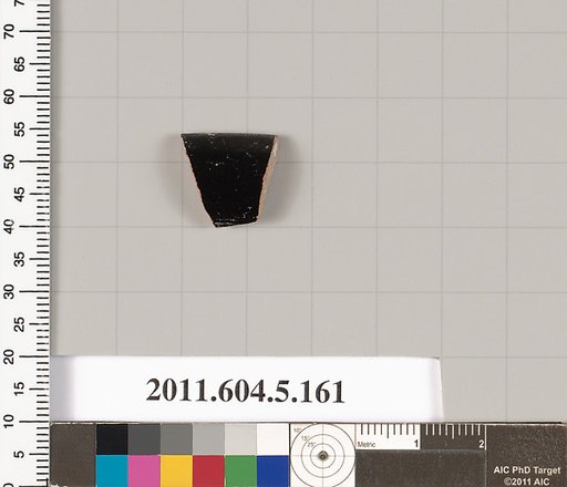 Terracotta rim fragment of a kylix (drinking cup)?