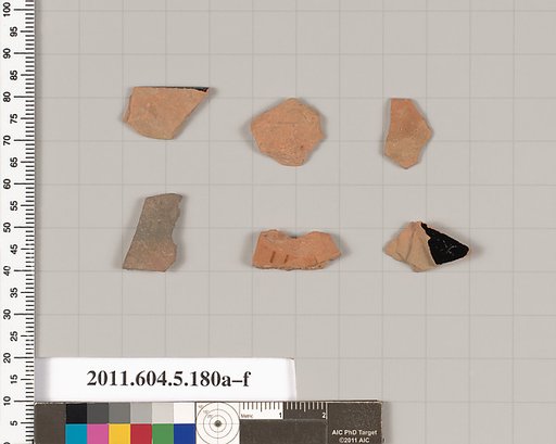 Terracotta fragments of kylikes (drinking cups)