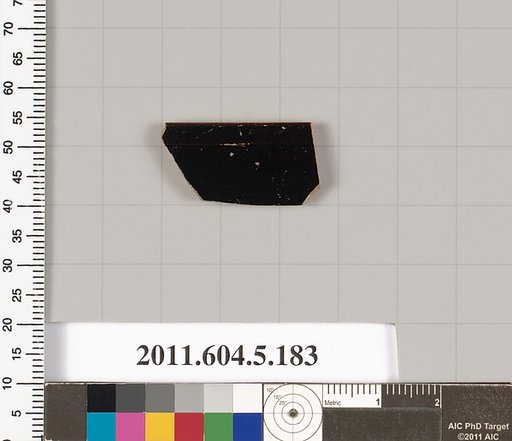 Terracotta rim fragment of a kylix (drinking cup)?