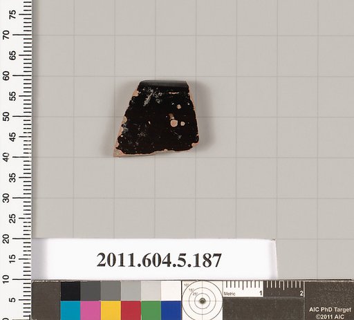 Terracotta rim fragment of a kylix (drinking cup)?