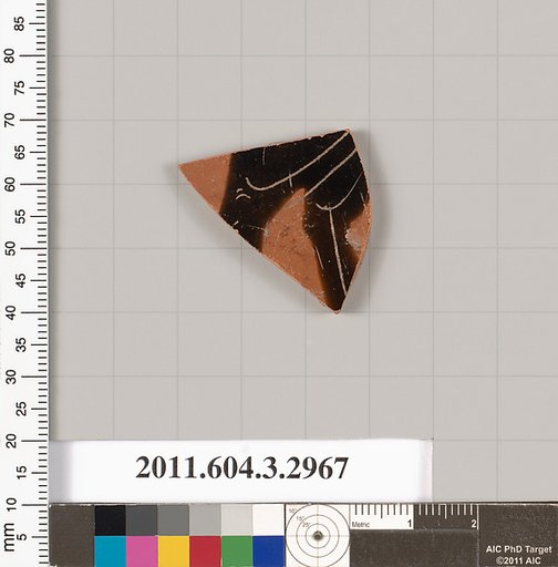 Terracotta fragment of a closed shape