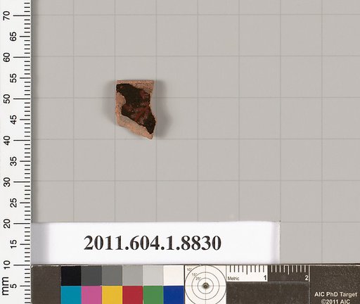 Terracotta rim fragment of a kylix (drinking cup)