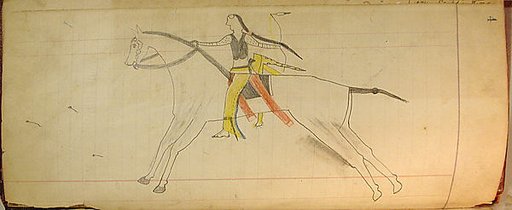 Maffet Ledger: Mounted Indian