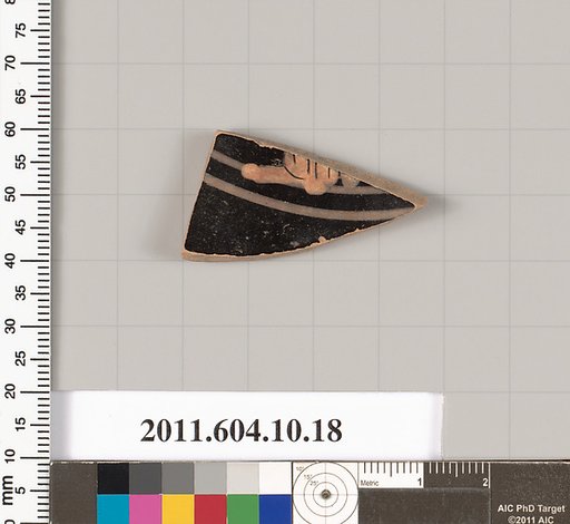 Terracotta fragment of a kylix (drinking cup)