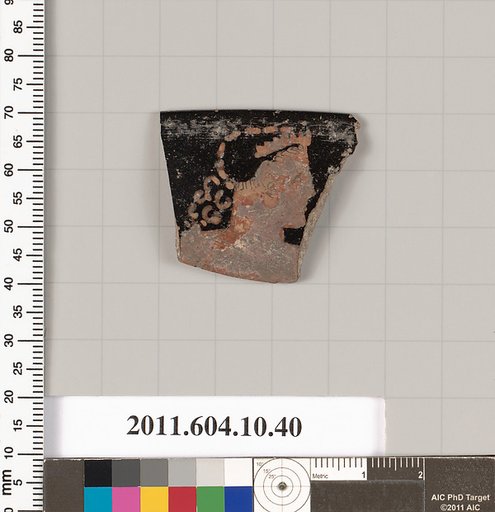 Terracotta rim fragment of a kylix (drinking cup)