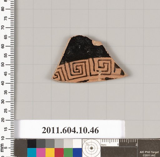 Terracotta fragment of a kylix (drinking cup)