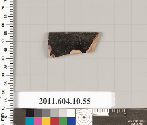 Terracotta rim fragment of a kylix (drinking cup)