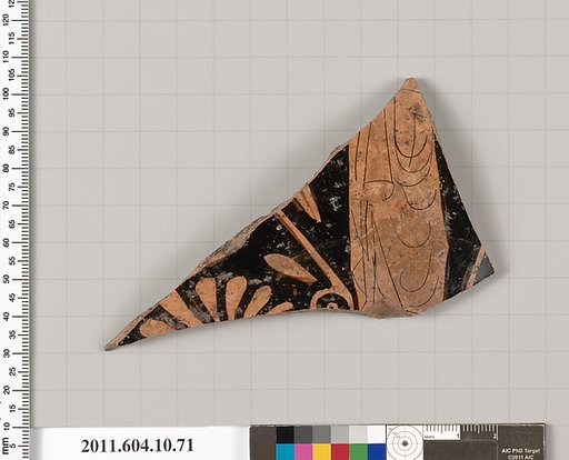Terracotta fragment of a kylix (drinking cup)
