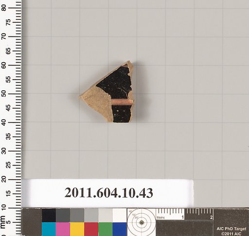 Terracotta fragment of a kylix (drinking cup)