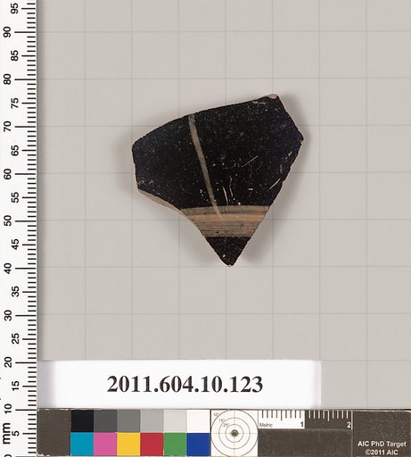 Terracotta fragment of a closed shape