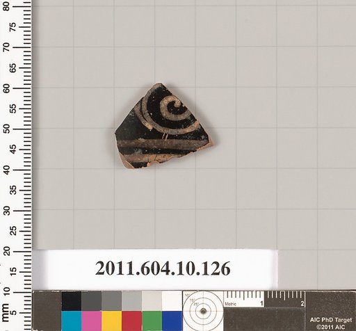 Terracotta fragment of a closed shape