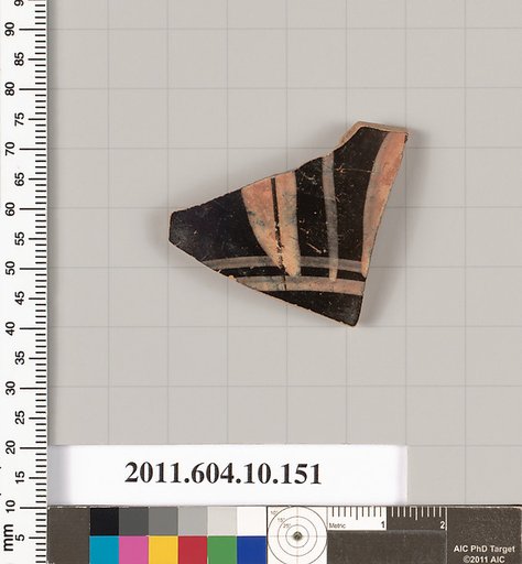 Terracotta fragment of a skyphos (deep drinking cup)