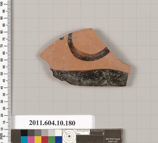 Terracotta fragment of a closed shape