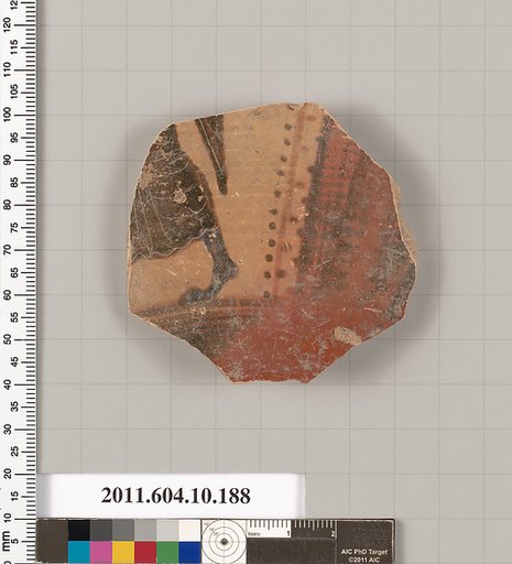Terracotta fragment of a closed shape