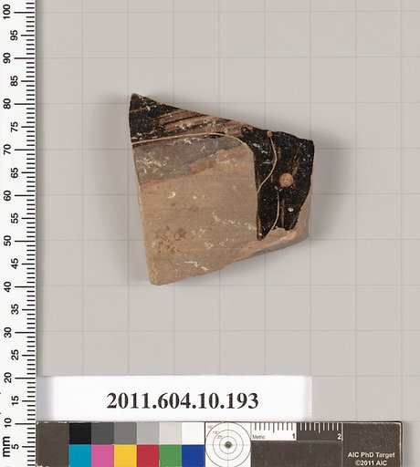 Terracotta fragment from a closed shape