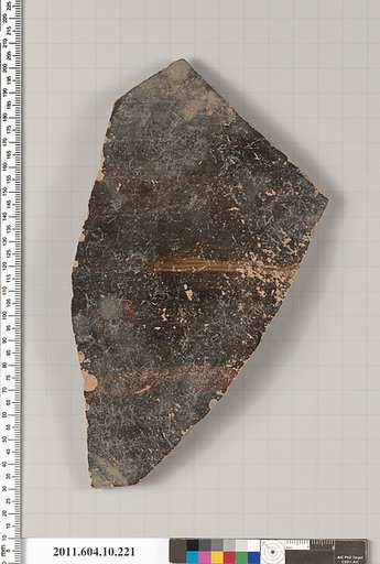 Terracotta fragment of a closed shape