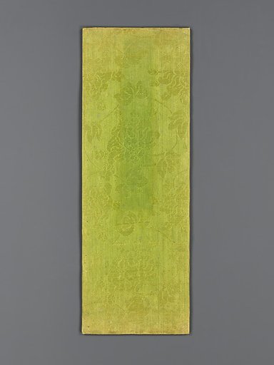 Sutra Cover with Floral Pattern of Leaves and Scrolling Stems