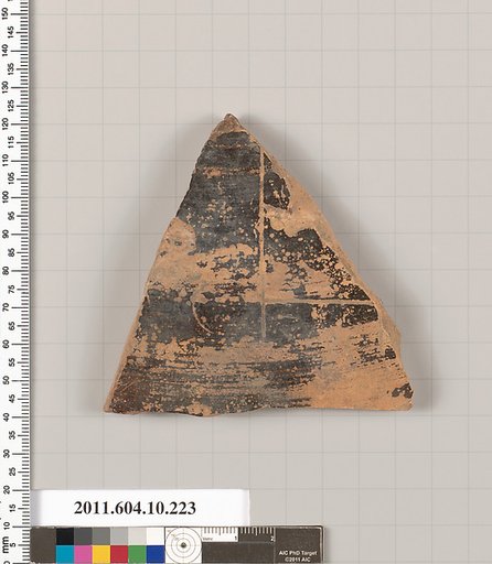 Terracotta fragment of a closed shape