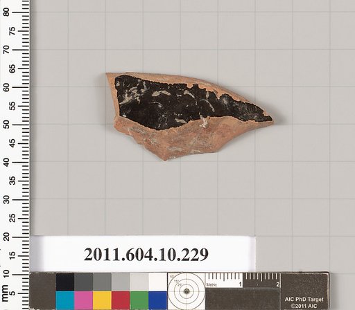 Terracotta fragment of a closed shape