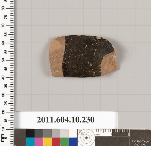 Terracotta fragment of a closed shape