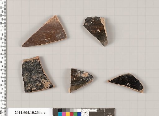 Terracotta fragments from open shapes