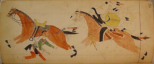 Maffet Ledger: Two Indians with horses