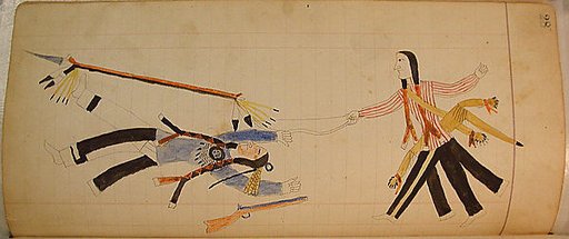 Maffet Ledger: Two indians, multiple legs