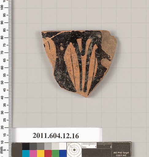 Terracotta rim fragment of a skyphos (deep drinking cup)