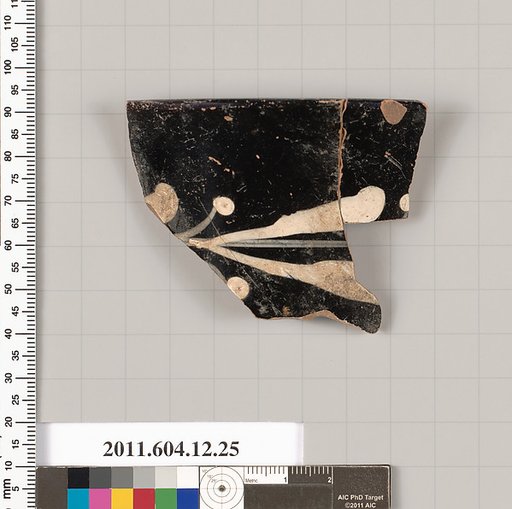 Terracotta rim fragment of a skyphos (deep drinking cup)