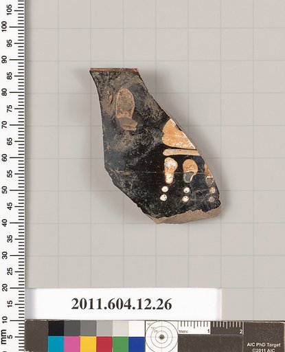Terracotta rim fragment of a skyphos (deep drinking cup)