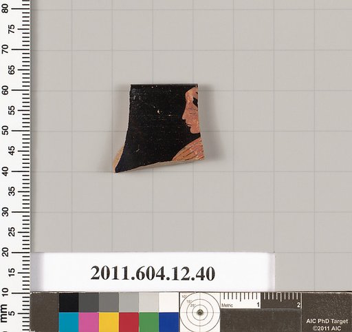 Terracotta rim fragment of a kylix (drinking cup)
