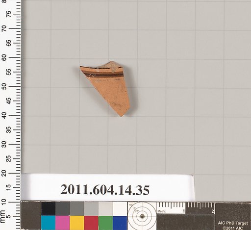 Terracotta fragment of a kylix (drinking cup)