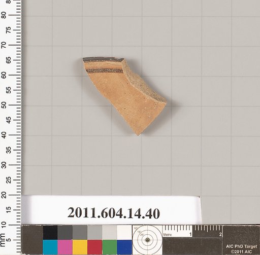 Terracotta fragment of a closed shape