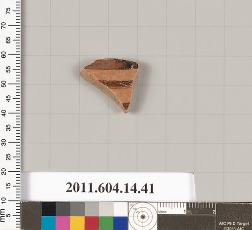 Terracotta fragment of a closed shape