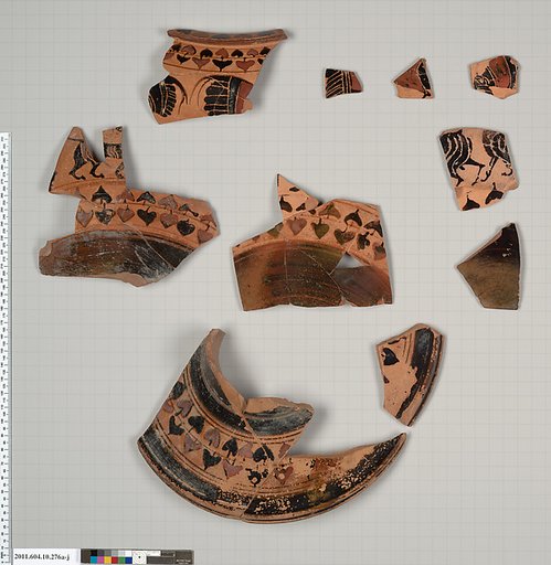 Terracotta fragments of a dinos (bowl for mixing wine and water)