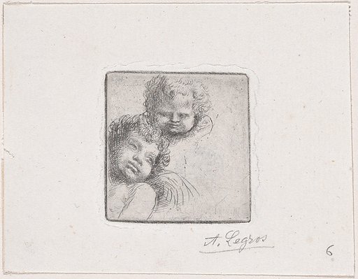 Sketch for Two Children's Heads