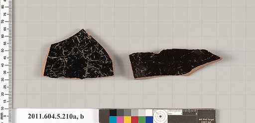 Terracotta fragments of kylikes (drinking cups)