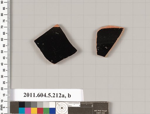 Terracotta fragments of kylikes (drinking cups)