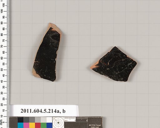 Terracotta fragment of kylikes (drinking cups)