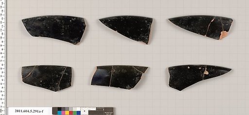 Terracotta rim fragments of kylikes (drinking cups)
