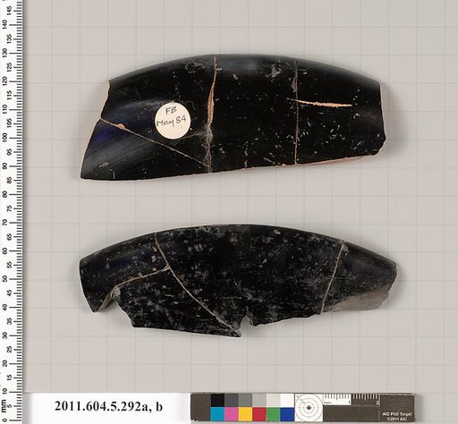 Terracotta rim fragments of kylikes (drinking cups)