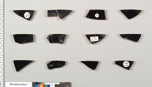 Terracotta rim fragments of kylikes (drinking cups)