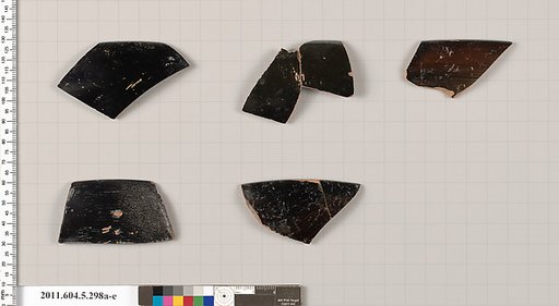 Terracotta rim fragments of kylikes (drinking cups)