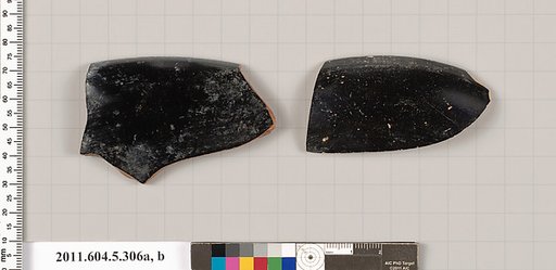 Terracotta rim fragments of kylikes (drinking cups)