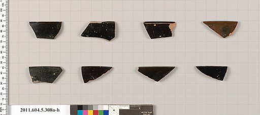 Terracotta rim fragments of kylikes (drinking cups)