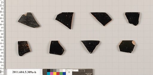 Terracotta rim fragments of kylikes (drinking cups)
