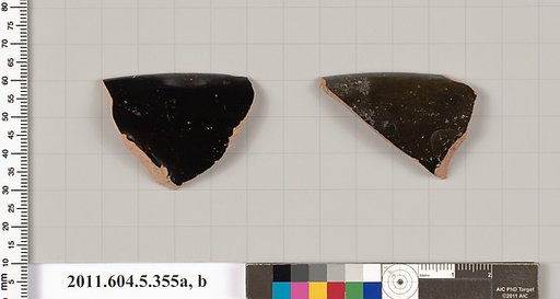 Terracotta rim fragments of kylikes (drinking cups)