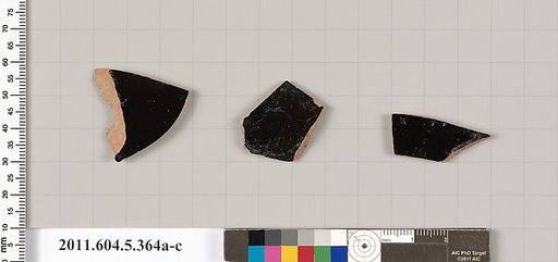Terracotta fragments of kylikes (drinking cups)