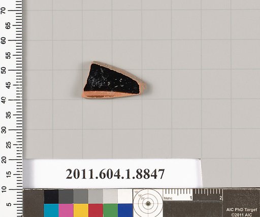 Terracotta fragment of a kylix (drinking cup)