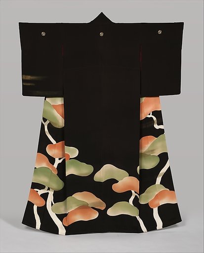 Kimono with Pines and Mist
